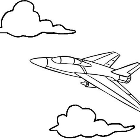 jet airplane flying coloring page mitraland
