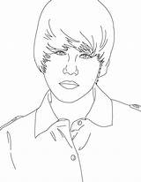 Justin Bieber Coloring Netart sketch template