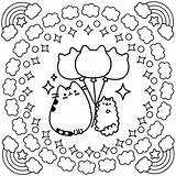 Pusheen Kolorowanki Coloring Cat sketch template