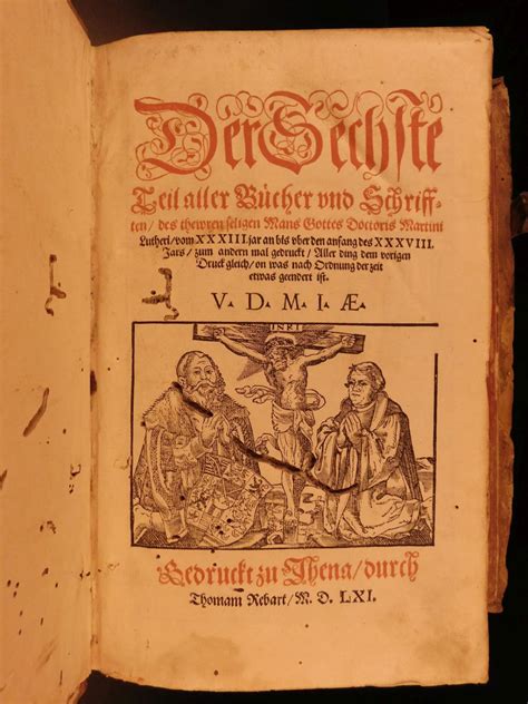 huge folio martin luther protestant reformation german schrifften jena  luther martin