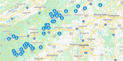 map  waterfalls  western nc shares      weve