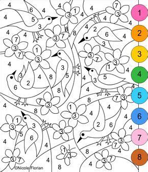color  number printable coloring pages perfect  mailing