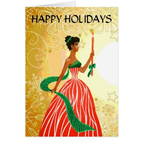 vintage african american christmas card zazzle