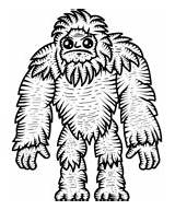 Bigfoot Coloring Pages Printable sketch template