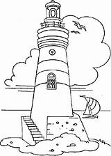 Lighthouse Sailing Guard Coastal Getcolorings Colornimbus sketch template