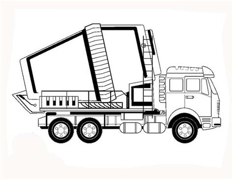 picture  cement mixer  construction work coloring page coloring