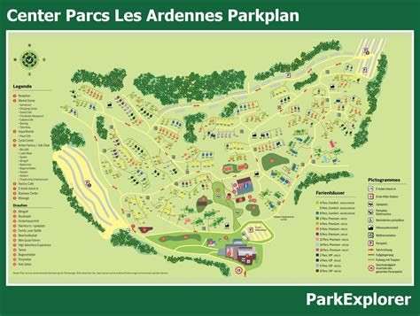 karte und lageplan von center parcs les ardennes parkexplorer