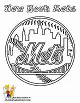 Mets York Teams Padres Cubs League Braves Yescoloring Designlooter sketch template