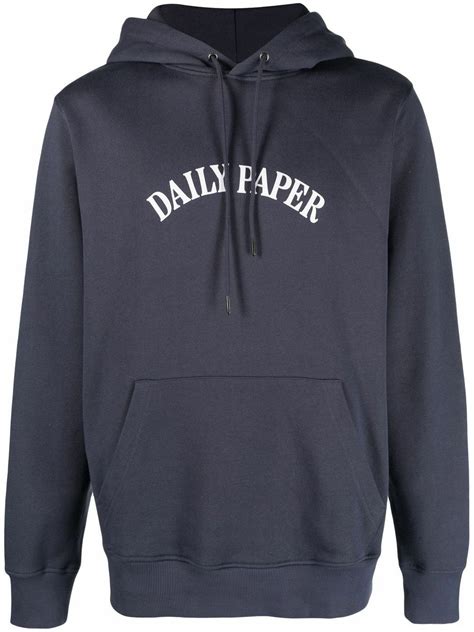 daily paper logo cotton hoodie daily paper