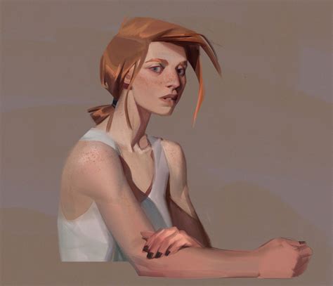 Artstation Redhead Process Video Alexandra Frantseva Portrait