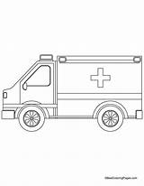 Ambulance Coloring Pages Kids Colouring Printable Jeep Preschool Cars Patterns Emergency Applique sketch template