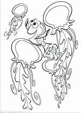 Jellyfish Coloring Pages Spongebob Getdrawings Getcolorings sketch template