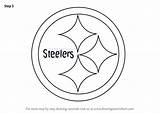 Steelers Logo Pittsburgh Draw Step Drawing Nfl Drawings Tutorials Drawingtutorials101 Learn Logos Sports Paintingvalley Cool sketch template