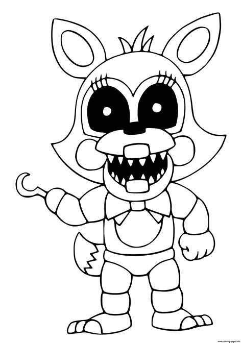 naf  characters pages coloring pages
