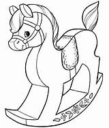 Coloring Christmas Horse sketch template