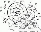 Earth Coloring Pages Loves Boy Printable Print Size sketch template