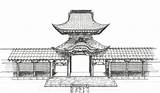 Building Drawing Chinese Japanese Drawings Pencil Dragon Paintingvalley Deviantart sketch template