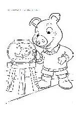 Piggly Coloring Wiggly sketch template