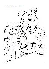 Coloring Piggly Wiggly Pages Book Kids Print sketch template