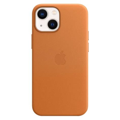 apple iphone  mini leather case  magsafe mmdzea golden brown