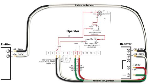 garage door eye wiring diagram