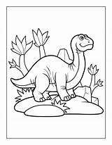 Dinosaur Verbnow sketch template