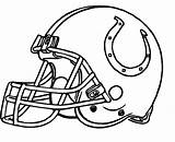 Coloring Pages Colts Football Helmet Steelers College Logo Indianapolis Green Broncos Bay Bengals Packers Redskins Dame Cincinnati Helmets Nfl Printable sketch template