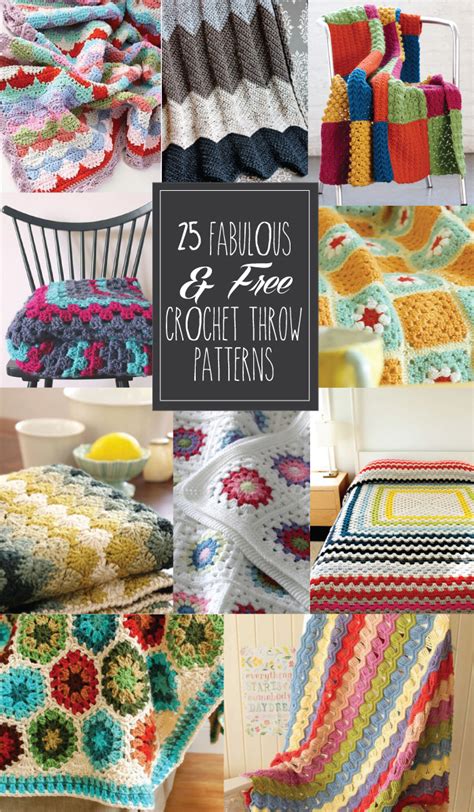 fabulous   crochet throw patterns