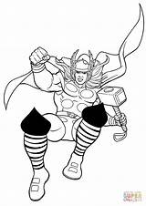 Coloring Thor Pages Thunder Prince Printable Drawing Dot sketch template