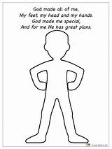 God Made Coloring Special Pages Bible Sunday School Activities Crafts Created Kids Preschool Church Printable Am Worksheet Children Play Craft sketch template