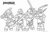 Ninjago Coloring Pages Characters Lego Printable Kids Print Color Friends sketch template