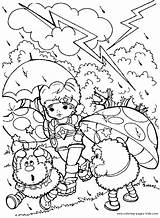 Coloring Rainbow Brite Pages Bright Color Printable Character Cartoon Kids Sheets Online Print Cartoons Found Hard sketch template