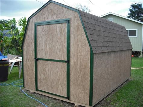 gambrel shed plans   build diy blueprints