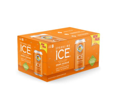 sparkling ice orange mango flavored sparkling water cans  pk  fl