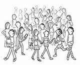 Drawing Draw Crowd People Easy Crowds Audience Steps Tips Drawings Simple Background Craftsy Sketches Some Step Cartoon Going Kids Other sketch template