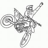 Motocross Dessin Freestyle sketch template