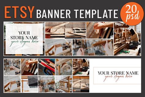 etsy banner templates templates themes creative market