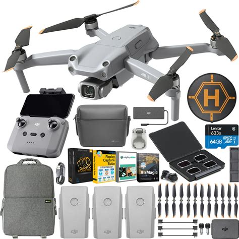 dji air  drone quadcopter   video fly  combo pro expedition bundle walmartcom