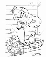 Mermaid Coloring Little Pages Ariel Printable Kids sketch template