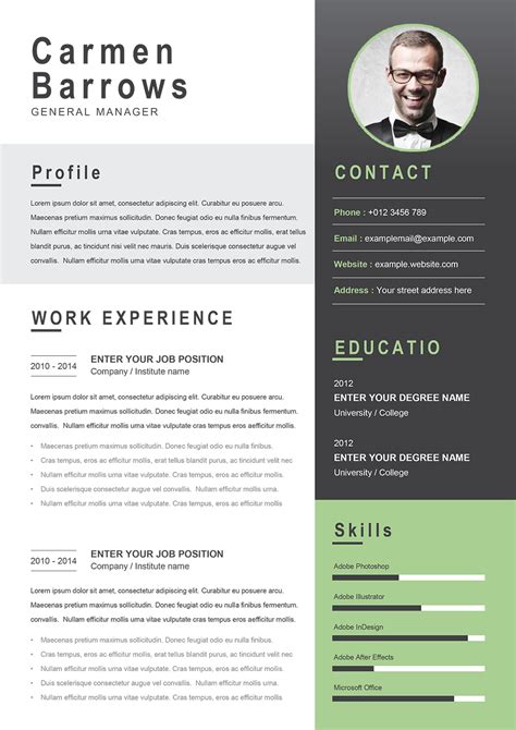 manager resume template    word assistant cv