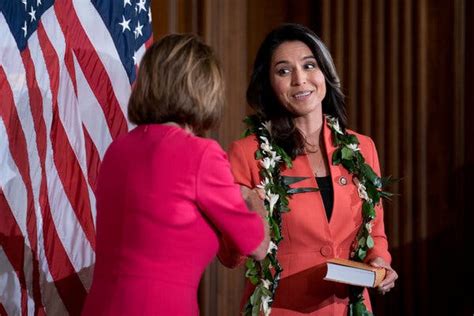 tulsi gabbard representative from hawaii announces democratic