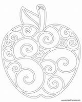 Apple Visit Coloring Colouring Pages sketch template