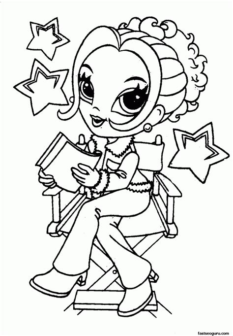 cute  coloring pages  girls clip art library