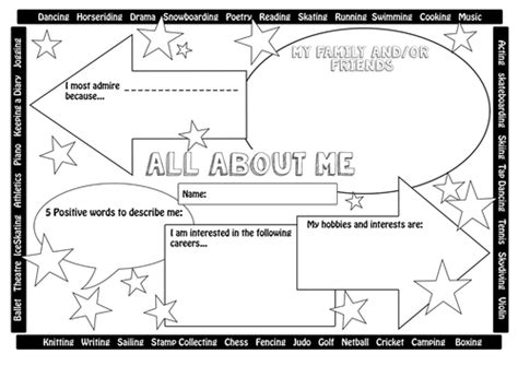 all about me and favourite things transition new class worksheets by theartyteacher teaching