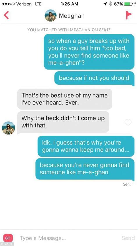 The Very Cheesy Pick Up Lines Used On Tinder Daily Mail Online