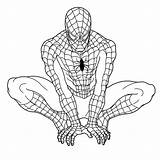 Colorare Disegni Supereroi Spider Supereroe sketch template