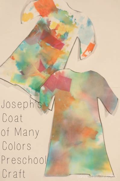 josephs coat   colors preschool bible craft school time snippets
