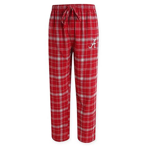 University Of Alabama Men S Flannel Plaid Pajama Pant With