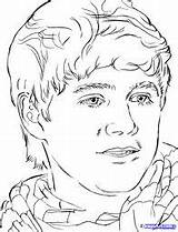 Niall Horan Kleurplaten Beroemdheden Liam Payne Zayn Template Animaatjes Malik Dragoart sketch template