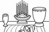 Kwanzaa Familyholiday sketch template